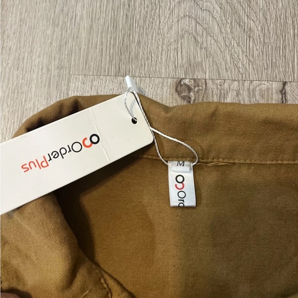 OC Order Plus Women's Denim Jean Jacket Zip Brown Medium Buttons
Front Pockets - Picture 6 of 11